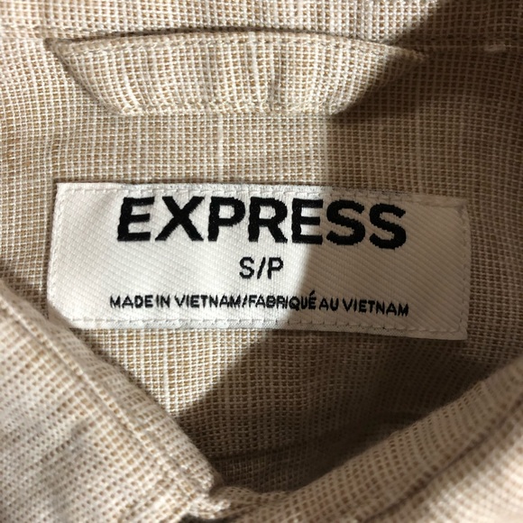 NWOT Express Linen Shirt - Picture 1 of 4